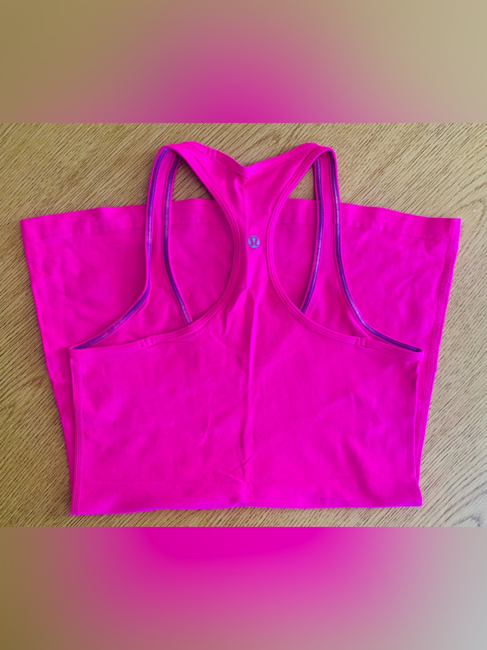lululemon Bright Pink Racerback Tank size 4LONG - Picture 6 of 9